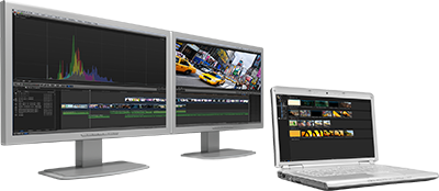 Media creation with DualHead2Go