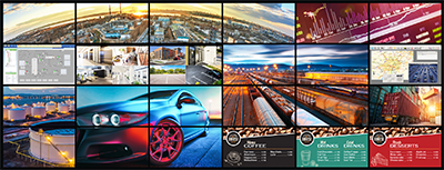QuadHead2Go 64-output video wall