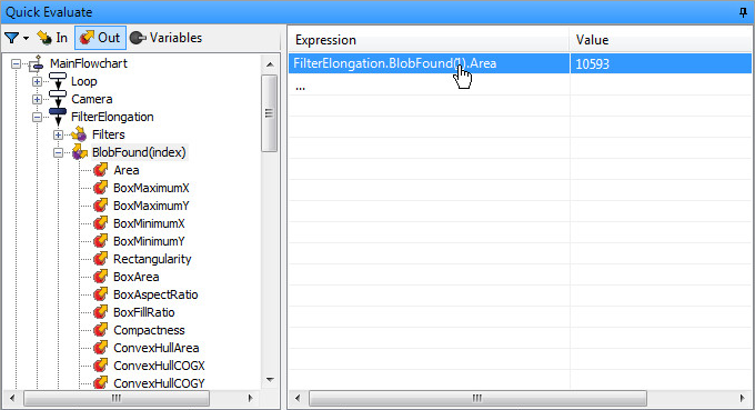 Accessing BlobAnalysis step results