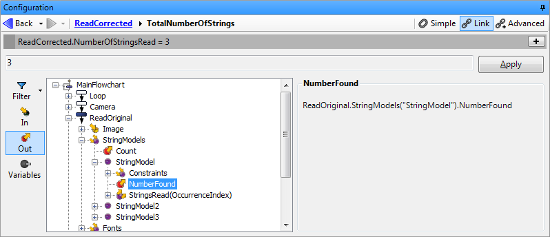 Accessing StringReader step results