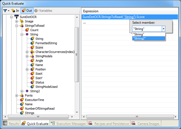 Accessing SureDotOCR step results