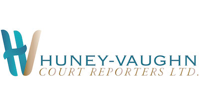 Huney Vaughn Court Reporters LTD. Logo