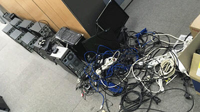 Hardware From Previous Setup is Removed
